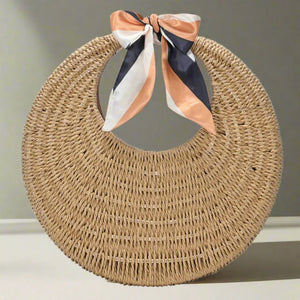Circle Straw Handbag