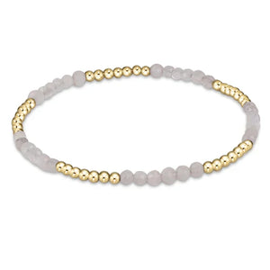 Gold Blissful Gemstone 2.5mm Bracelet Collection