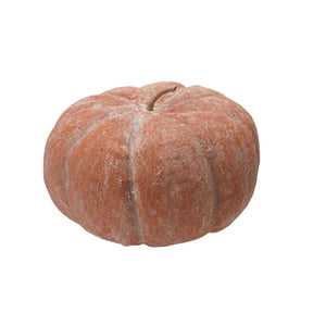Metal & Paper Mache Pumpkin