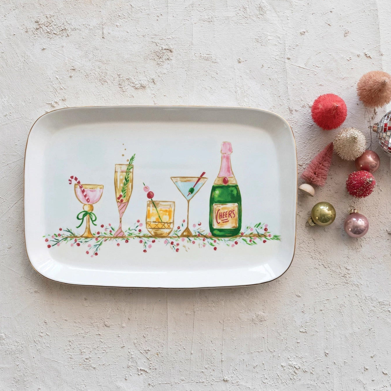 Stoneware Holiday Platter
