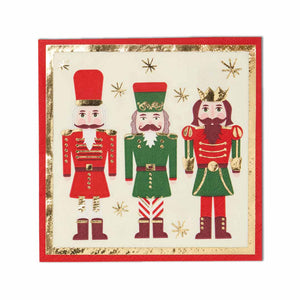 Cocktail Napkin Nutcracker Christmas