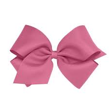 Small Grosgrain Hair Bow with Plain Wrap