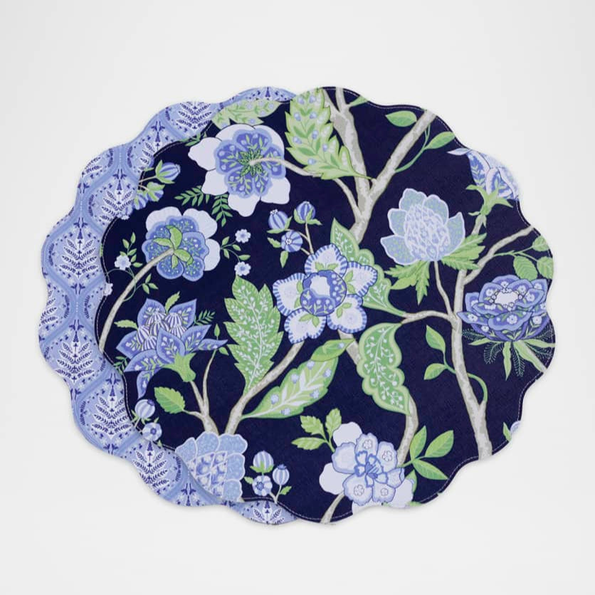 Beatriz Ball - VIDA Blooms & Branches Reversible Round Placemats