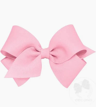 Small Grosgrain Hair Bow with Plain Wrap
