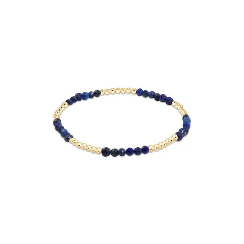 Gold Blissful Gemstone 2.5mm Bracelet Collection