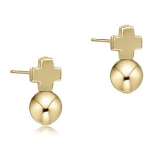 Signature Cross Stud Earrings