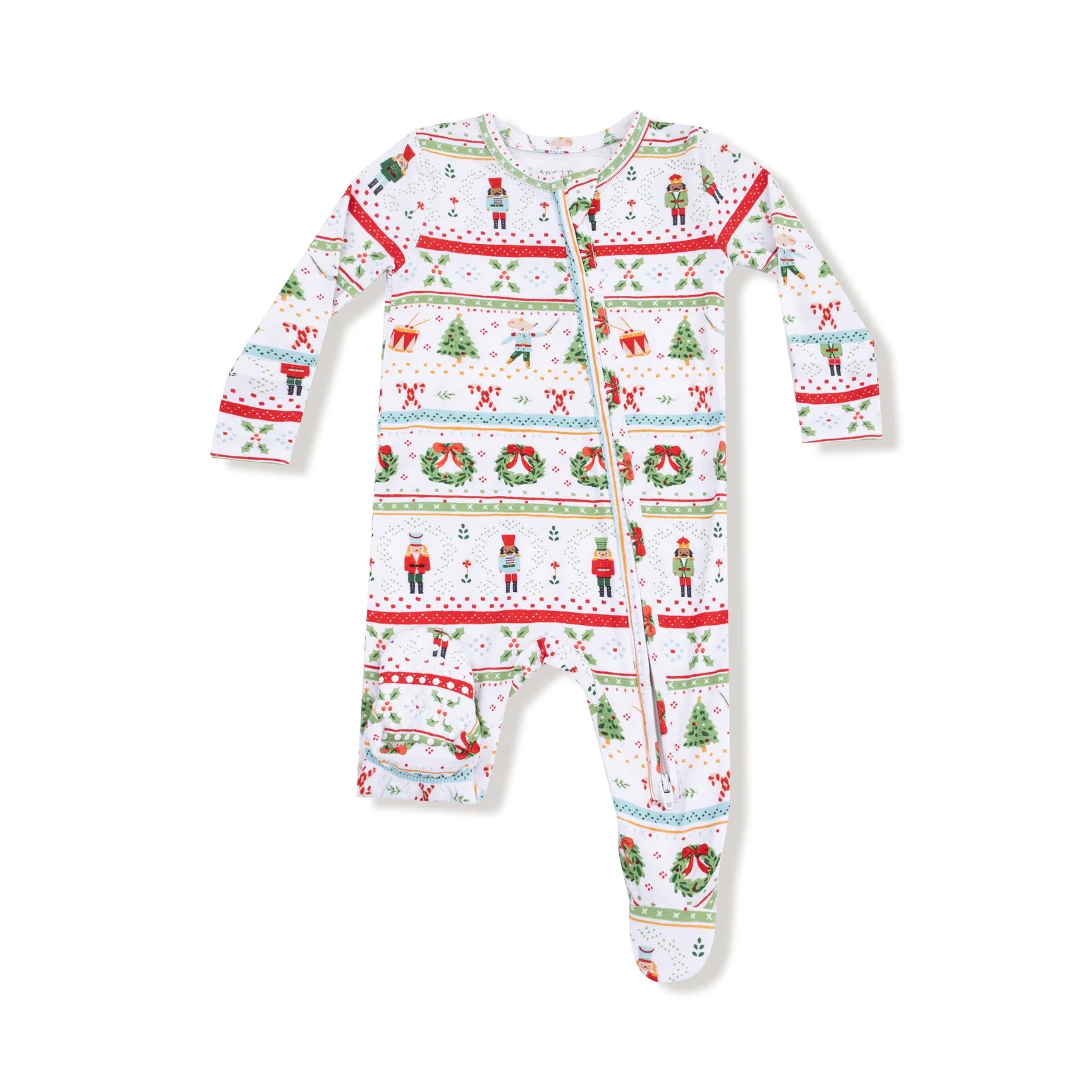 Nutcracker Fair Isle 2 Way Zipper Footie