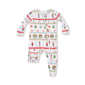 Nutcracker Fair Isle 2 Way Zipper Footie