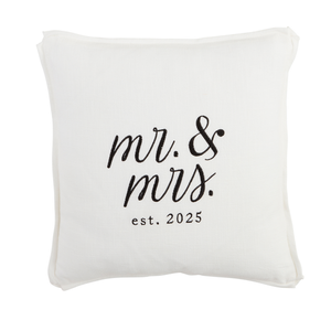Mr. & Mrs. 2025 Square Pillow