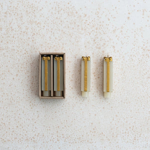 Package Shaped Taper Candles-Gold