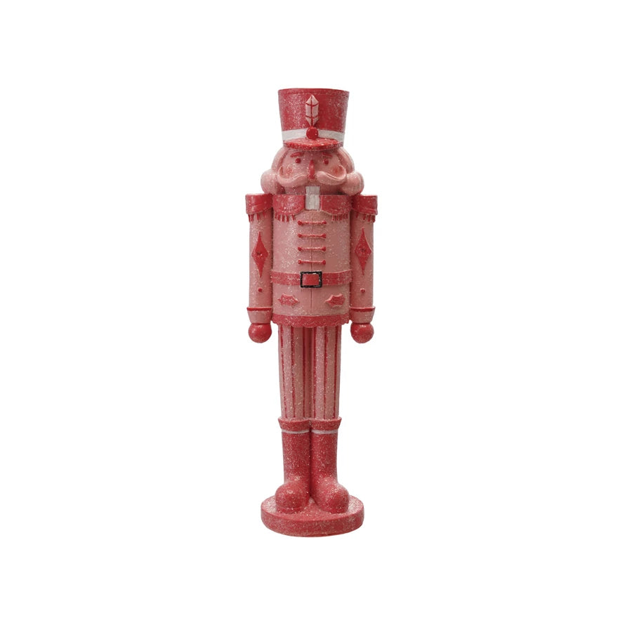 Pink & Red Resin Nutcracker