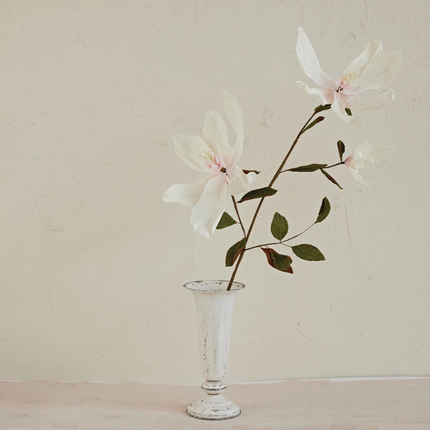 Handmade Paper Magnolia Stem