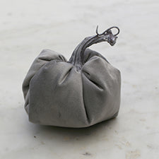 Grey Velvet Pumpkin