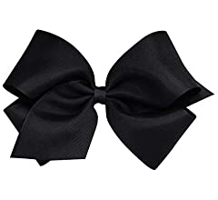 Mini King Grosgrain Hair Bow with Plain Wrap