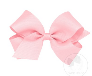 Small Grosgrain Hair Bow with Plain Wrap