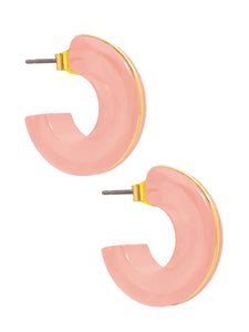 Resin & Gold Hoop Collection