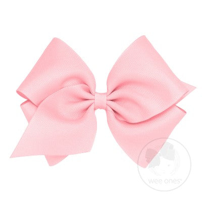 Mini King Grosgrain Hair Bow with Plain Wrap