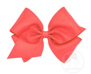 Mini King Grosgrain Hair Bow with Plain Wrap