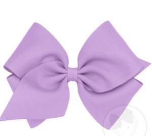 Mini King Grosgrain Hair Bow with Plain Wrap
