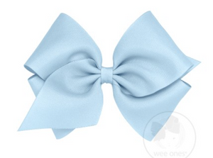 Mini King Grosgrain Hair Bow with Plain Wrap