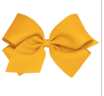 Mini King Grosgrain Hair Bow with Plain Wrap
