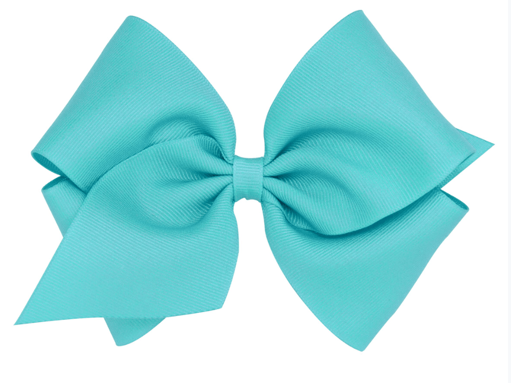 Mini King Grosgrain Hair Bow with Plain Wrap