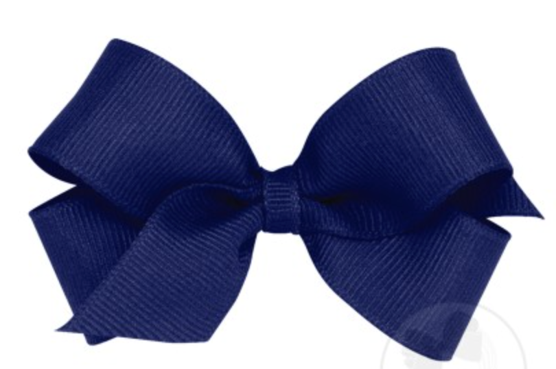 Small Grosgrain Hair Bow with Plain Wrap