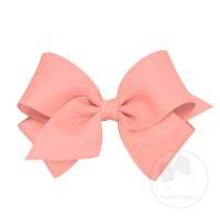 Mini King Grosgrain Hair Bow with Plain Wrap