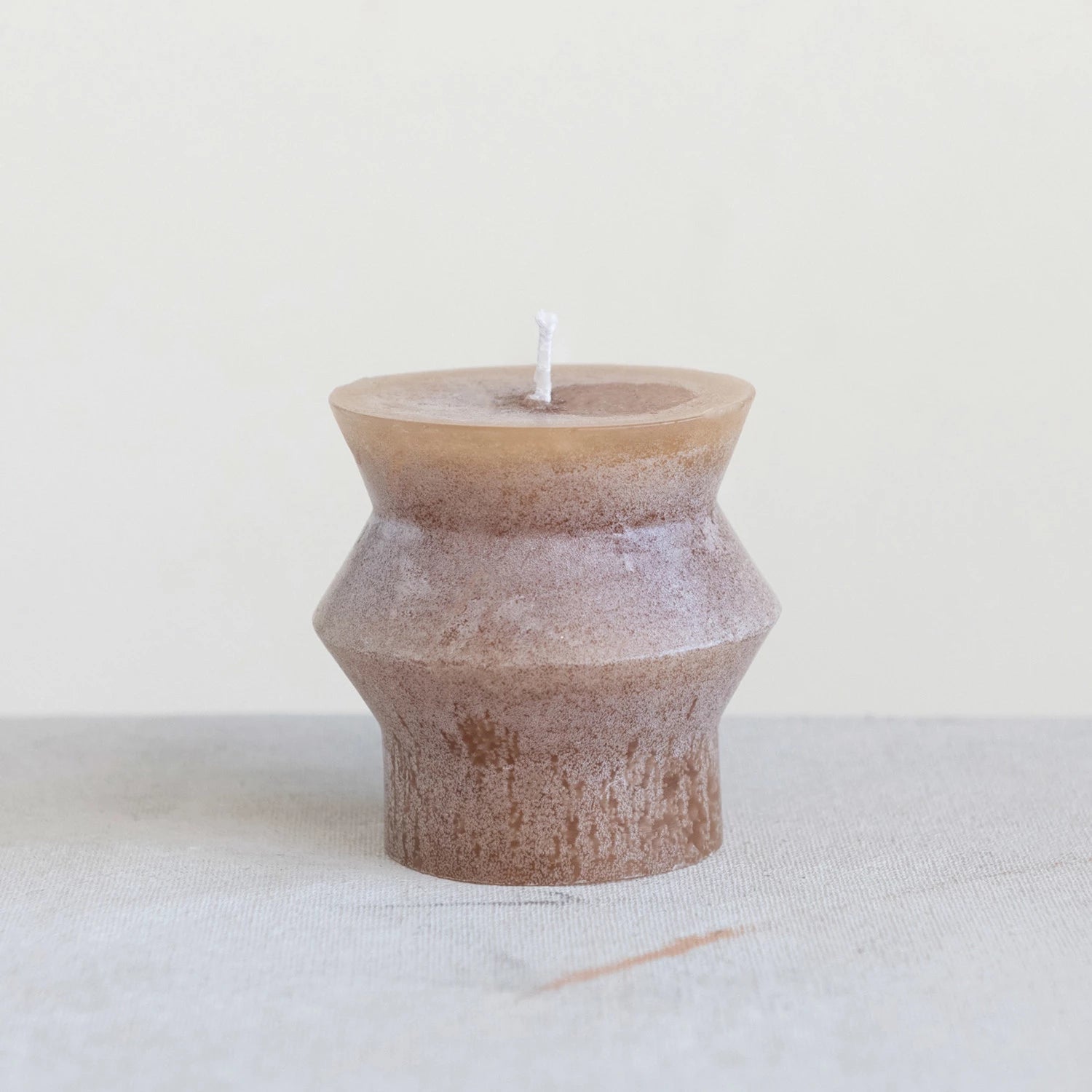 Totem Pillar Candle-Cappuccino