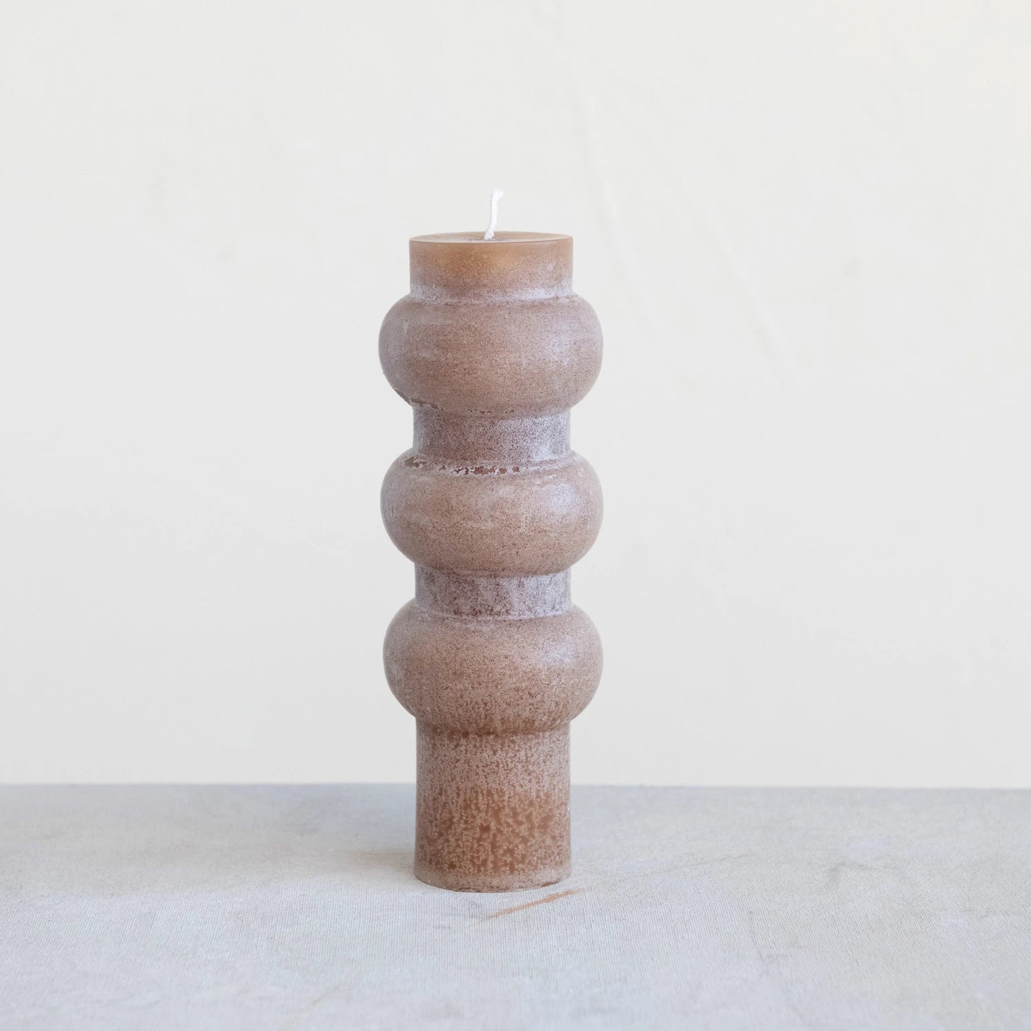 Totem Pillar Candle-Cappuccino