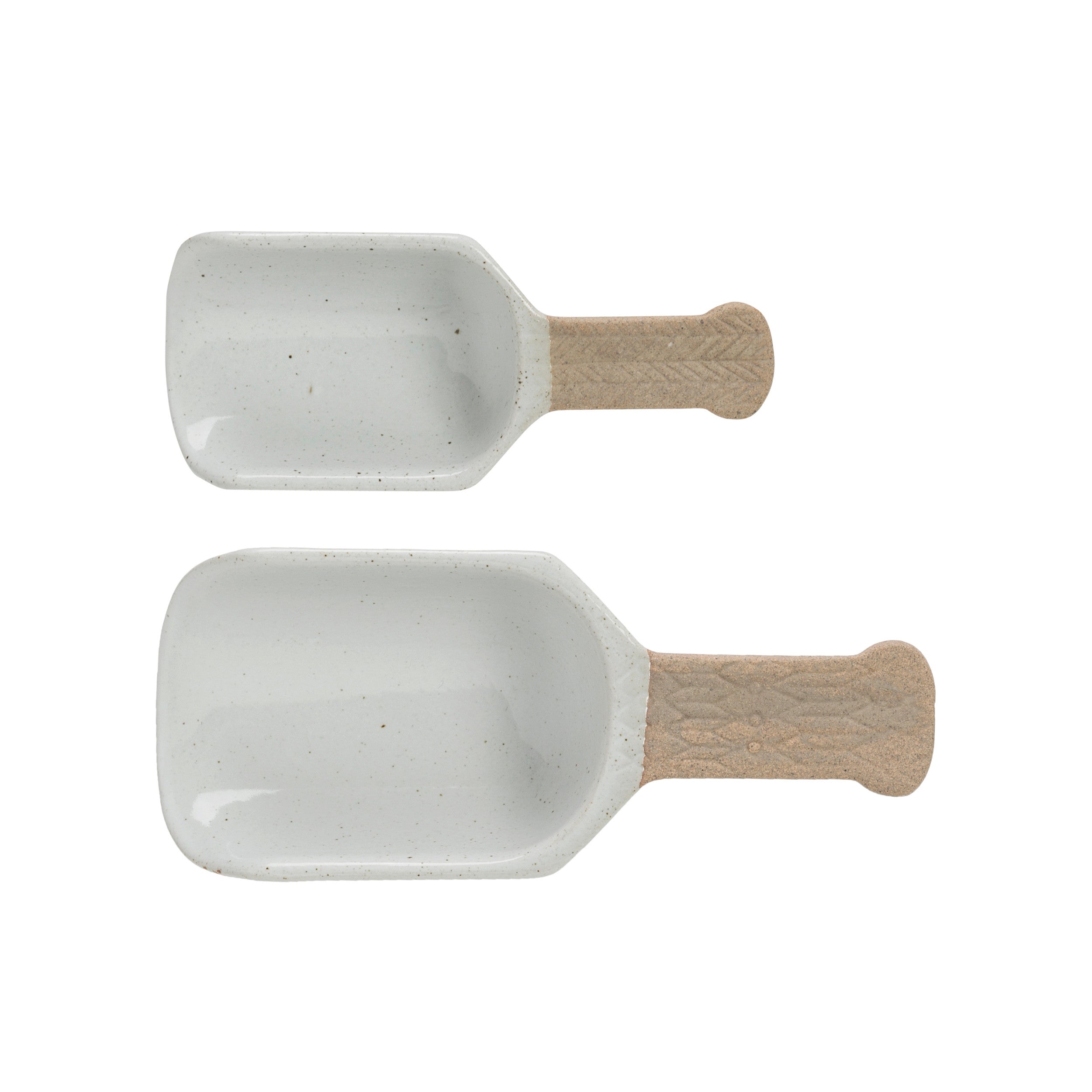 White Porcelain Scoops