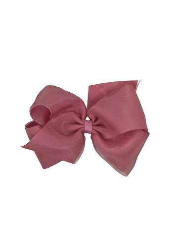 Mini King Grosgrain Hair Bow with Plain Wrap