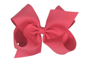 Mini King Grosgrain Hair Bow with Plain Wrap