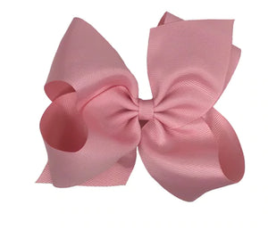Mini King Grosgrain Hair Bow with Plain Wrap